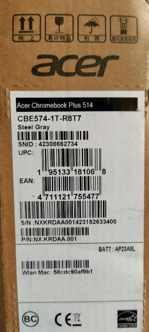 バナナスパゲッティ　　ACER Chromebook Plus 514