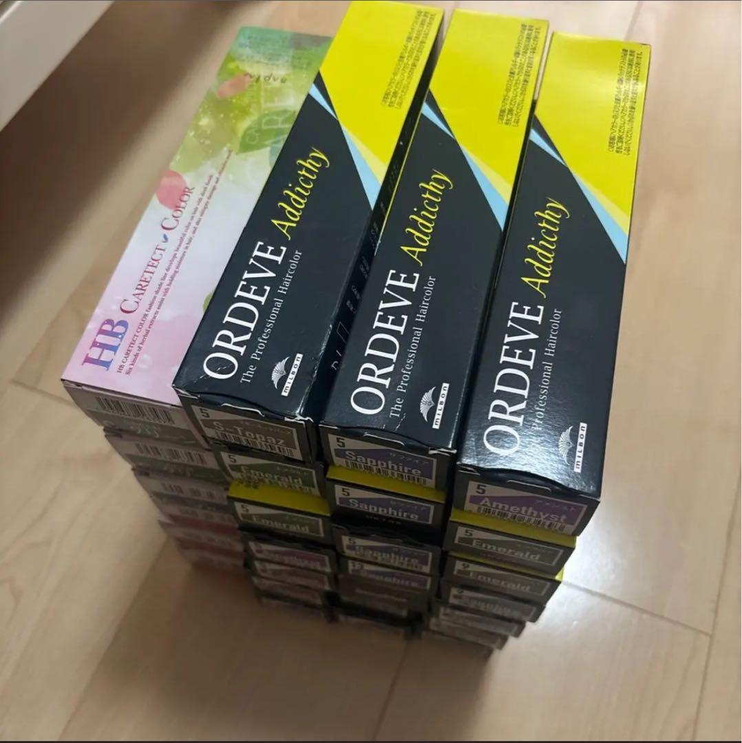 [即日発送限定値下げ] アディクシー　カラー剤21本セット