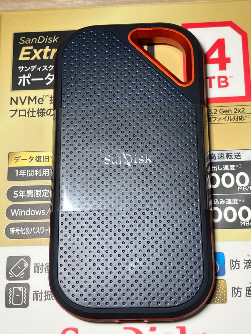 SanDisk Extreme PRO 4TB ポータブルSSD