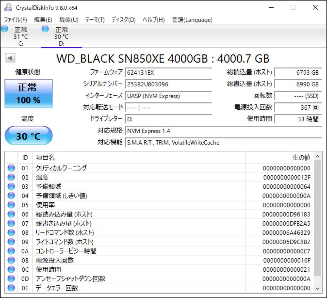 SanDisk Extreme PRO 4TB ポータブルSSD