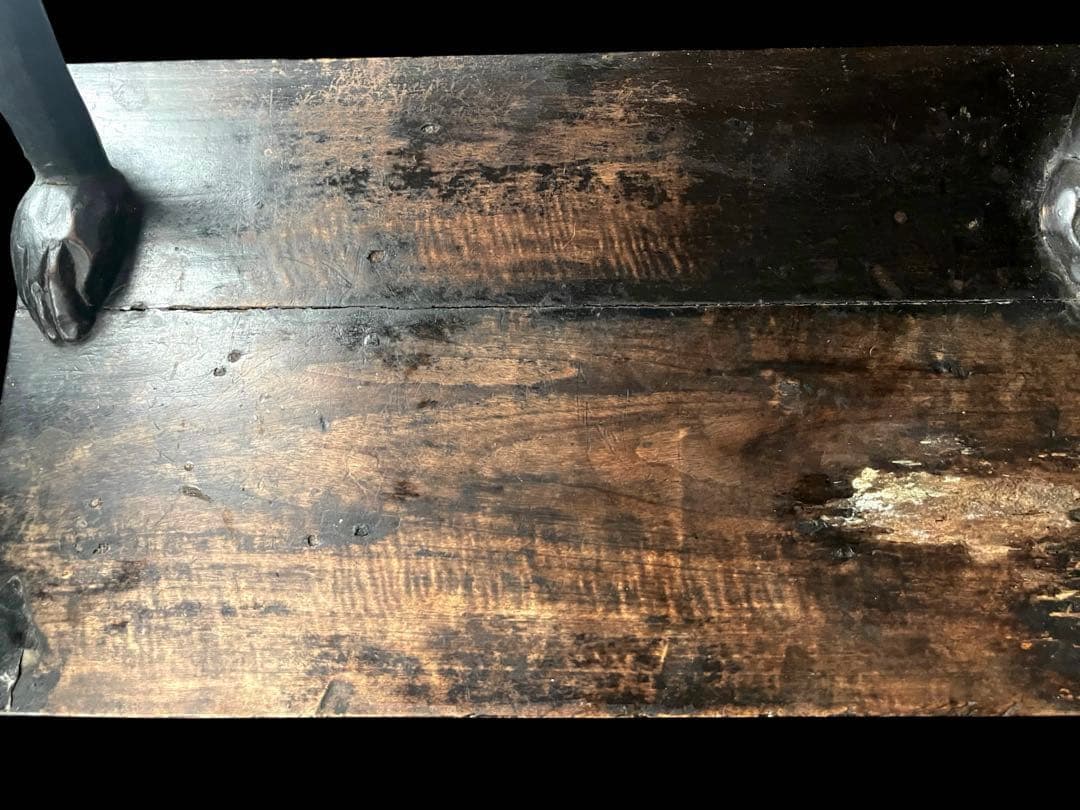 希少⭐️アフリカン家具⭐️アンティーク⭐️3段引き出⭐️テーブル⭐️収納台⭐️木彫⭐️重量物‼️