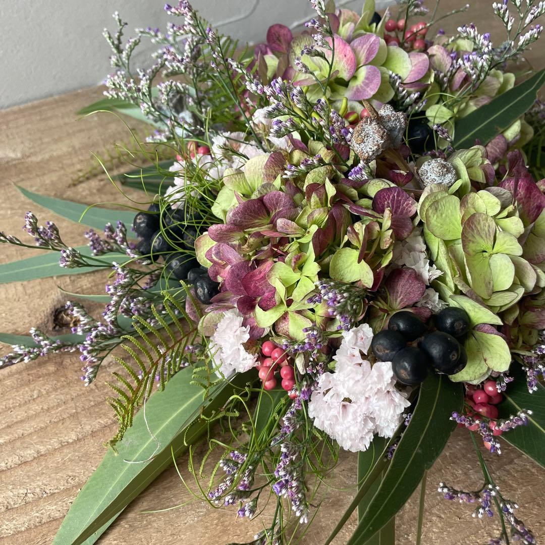 4.アンティーク紫陽花ハーフリース