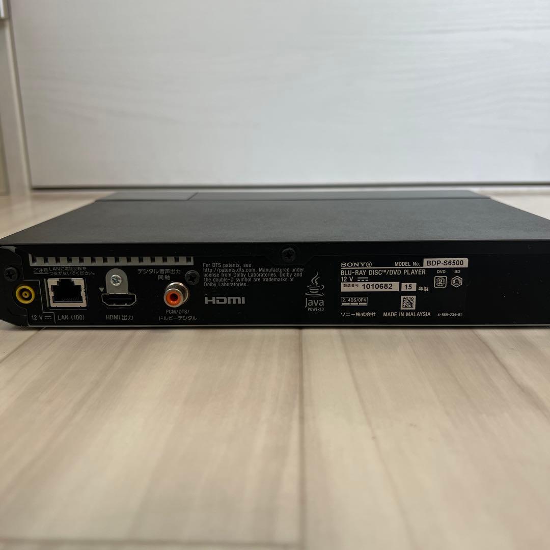 SONY ブルーレイディスク／DVDプレイヤー BDP−S6500