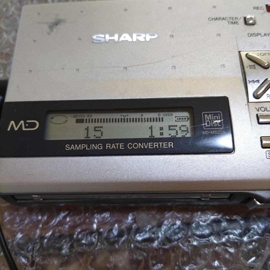 シャープ ポータブルMDプレーヤー MD−MS200 管理ナンバー144