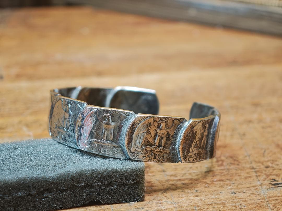 米25セント硬貨 バングル ハンドメイド