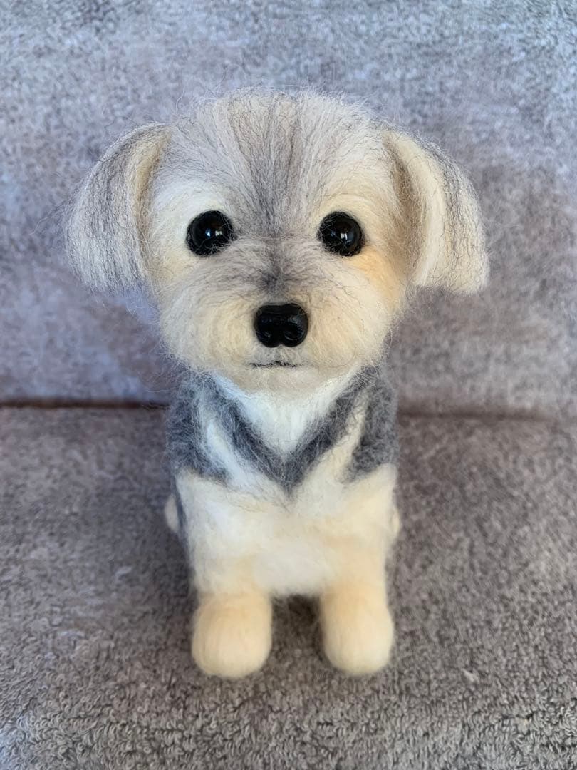⭐️kekekeオーダー・羊毛フェルトおすわりミックス犬ちゃん⭐️