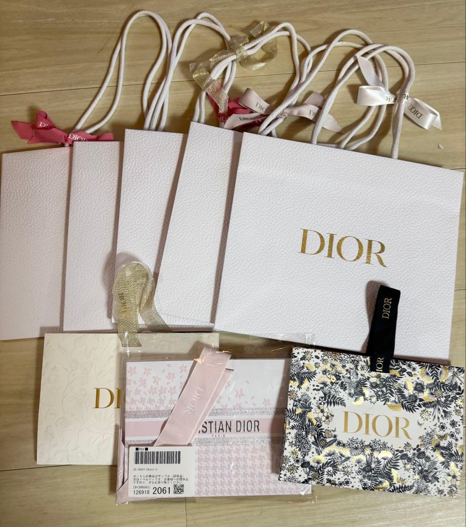 袋まとめ売り　ディオール dior ボックス　ショッパー　箱　紙袋　リボン