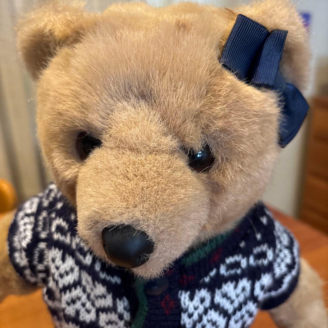 90s L.L.Bean Ellie Bear エリーベア着せ替えパーカー付き