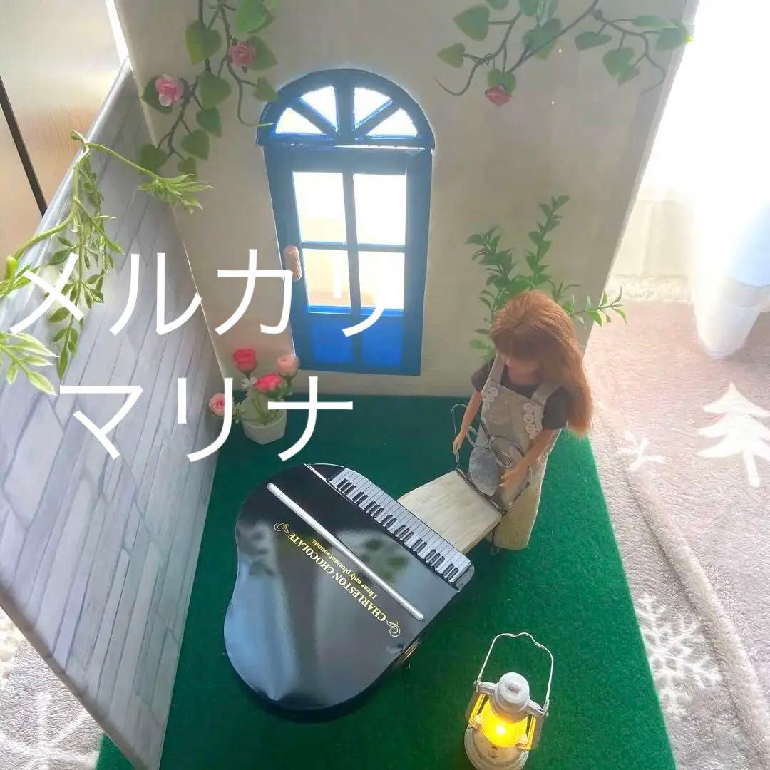 ピアノ　ガーデン　ハンドメイド　ドールハウス