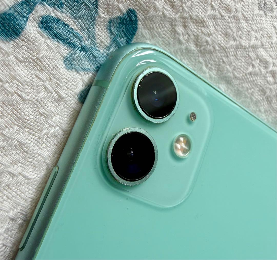 iPhone11 グリーン 箱付き バッテリー76%