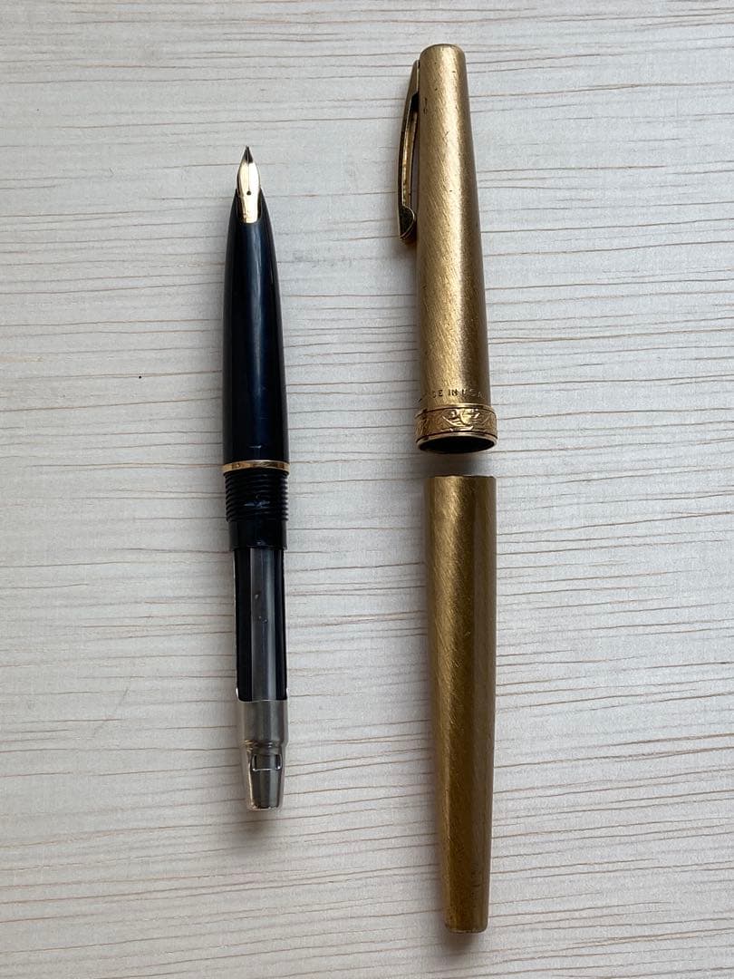 【ビンテージ文房具】SHEAFFER 　万年筆　ゴールド
