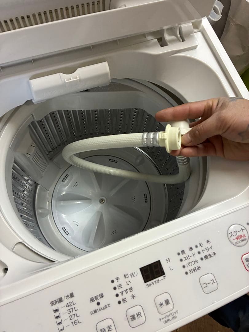 2024年製 全自動洗濯機4.5kg 美品 たのメル便！即使用可！