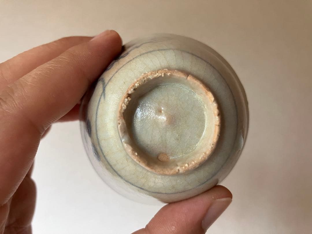 初期伊万里　染付杯　盃　江戸初期