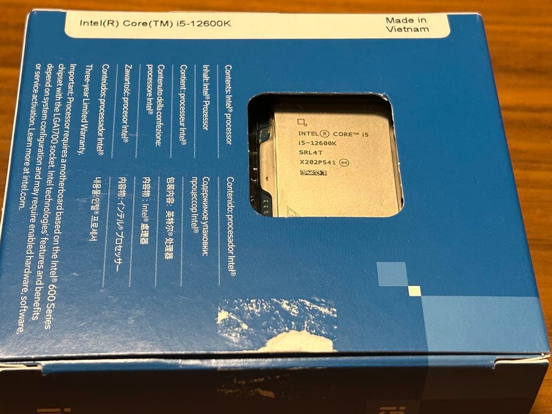 CPU Intel Core i5 12600k