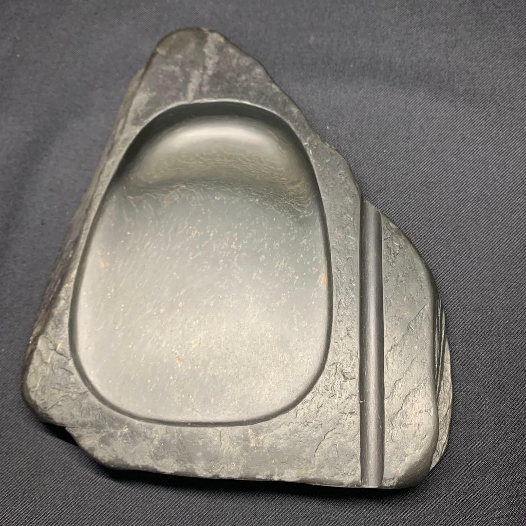 K880⭐︎未使用品 福井永昌堂 高島虎班石 硯 福井泰石作 木箱入