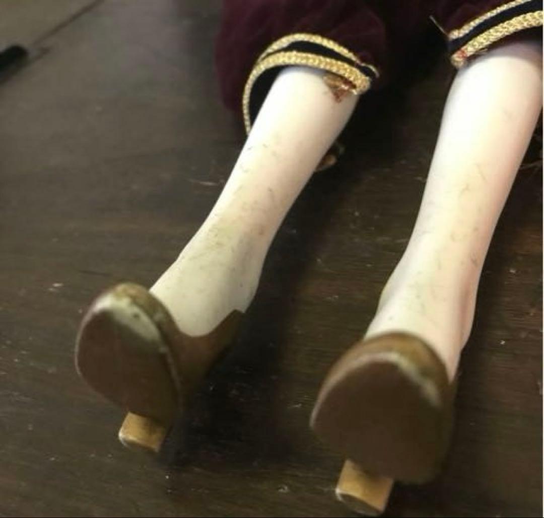 美品　希少　ビスクドール　ピエロ　人形　欠けなく良品　大きめサイズ　ビンテージ