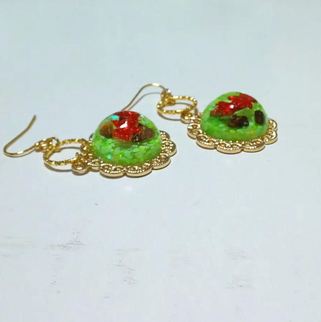 【647】金魚のピアス／イヤリング