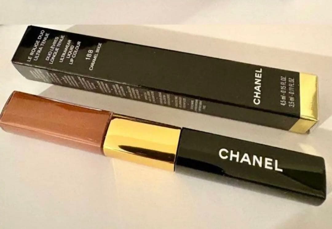 【新品未開封】シャネル ルージュデュオ 188 キャラメルベージュ CHANEL