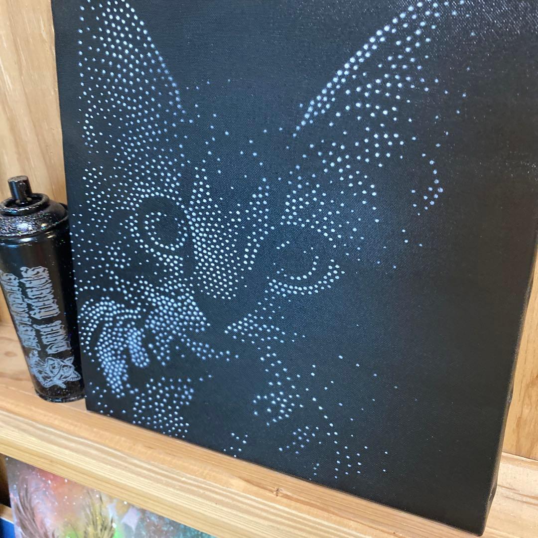 猫の点描画 S3 No.113