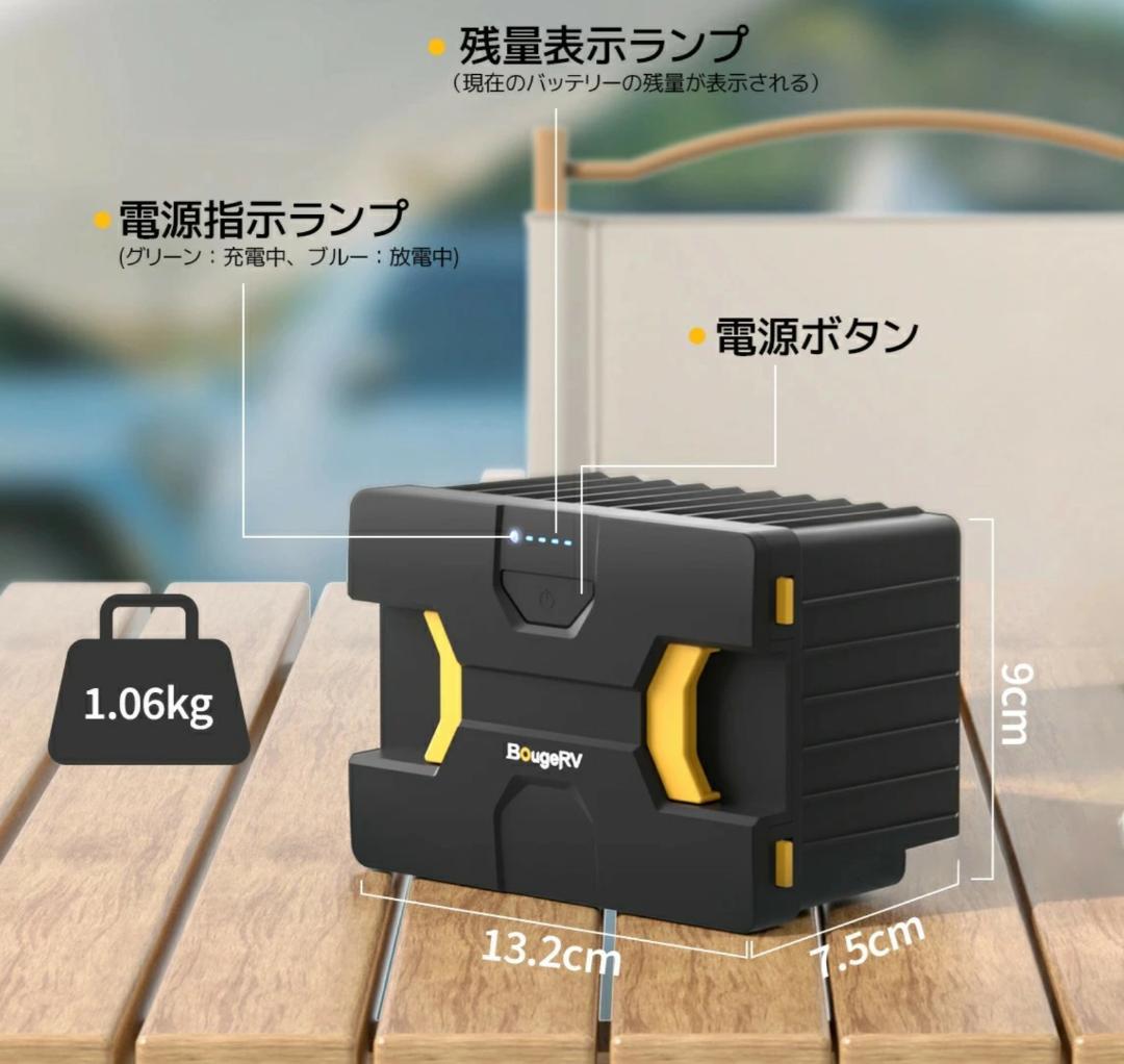 週末限定値下げ‼【新品未使用】BougeRV 173Wh 車載冷蔵庫バッテリー