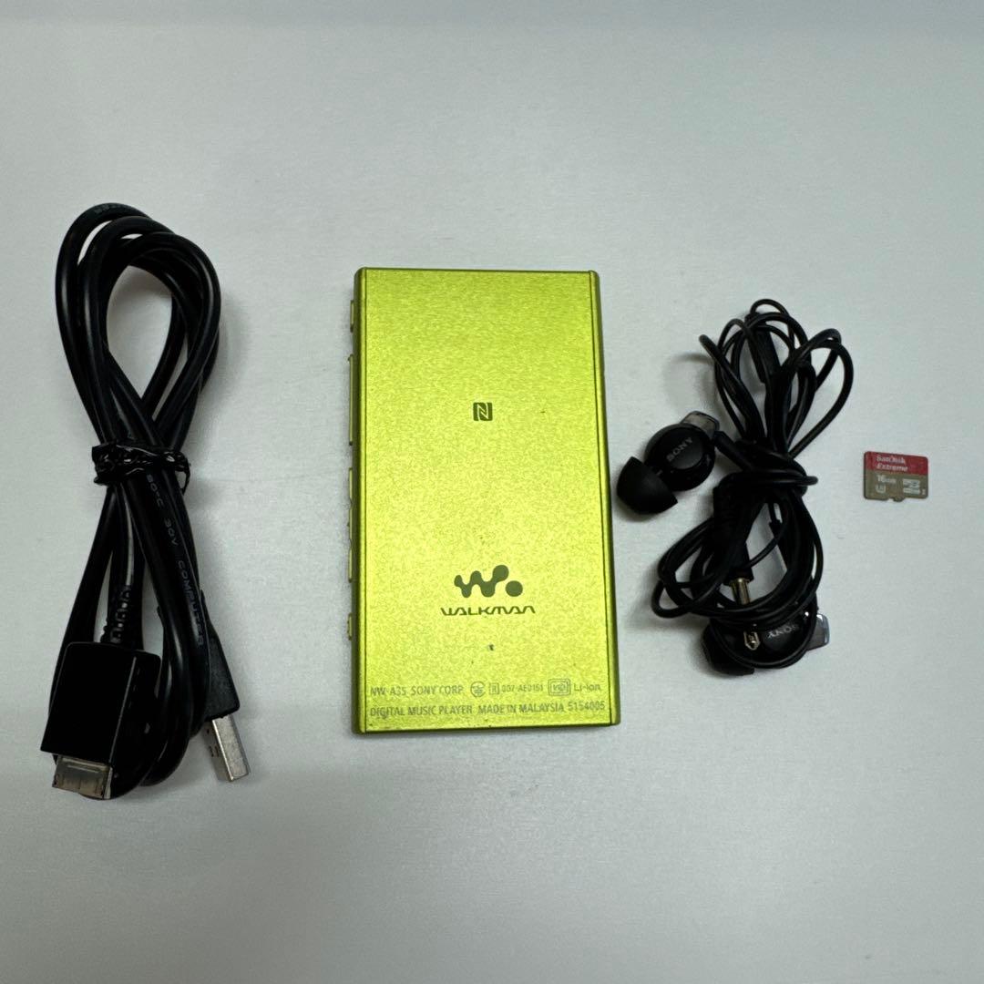 SONY ウォークマン NW-A30 ライムグリーン 本体