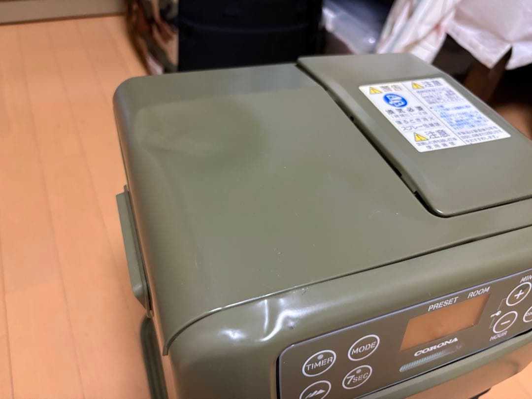 CORONA 石油ファンヒーター FH-CP25Y-G グリーン　コロナ