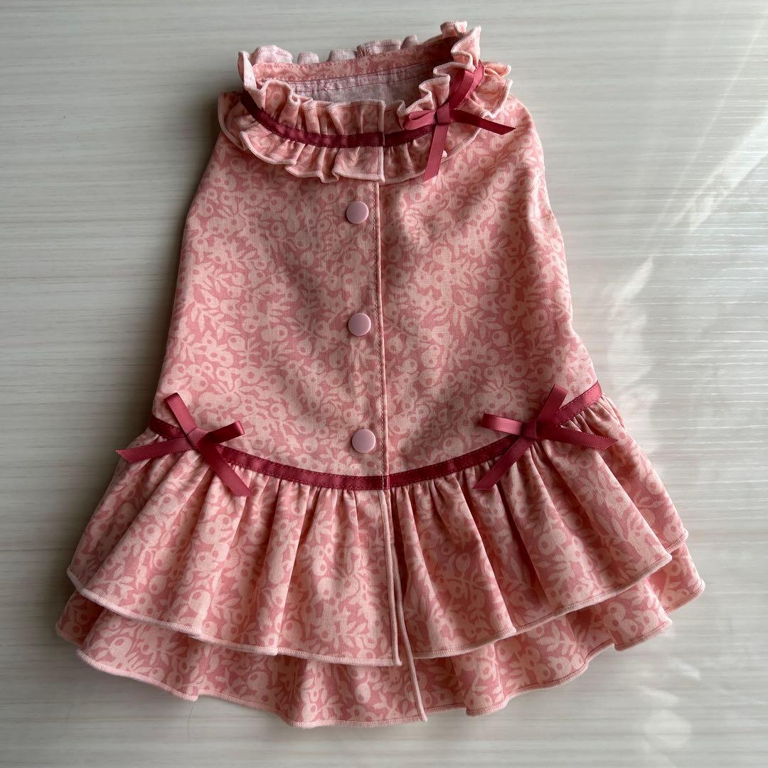 No.530・531 犬服ハンドメイド　バックオープンワンピース