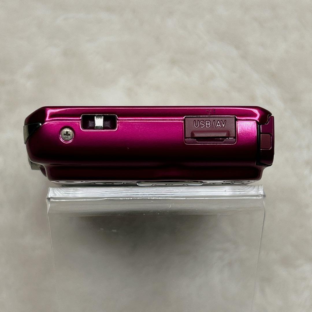 美品　CASIO カシオ　レッド　ピンク　エクシリム　EX-ZS12 デジカメ
