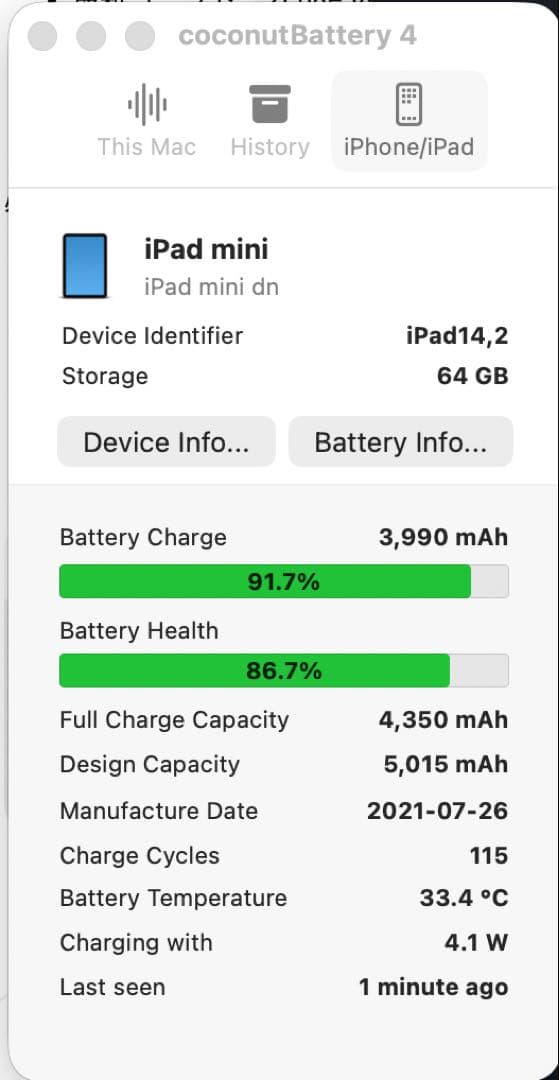 iPadmini6 64GB Cellularモデル スペースグレイ