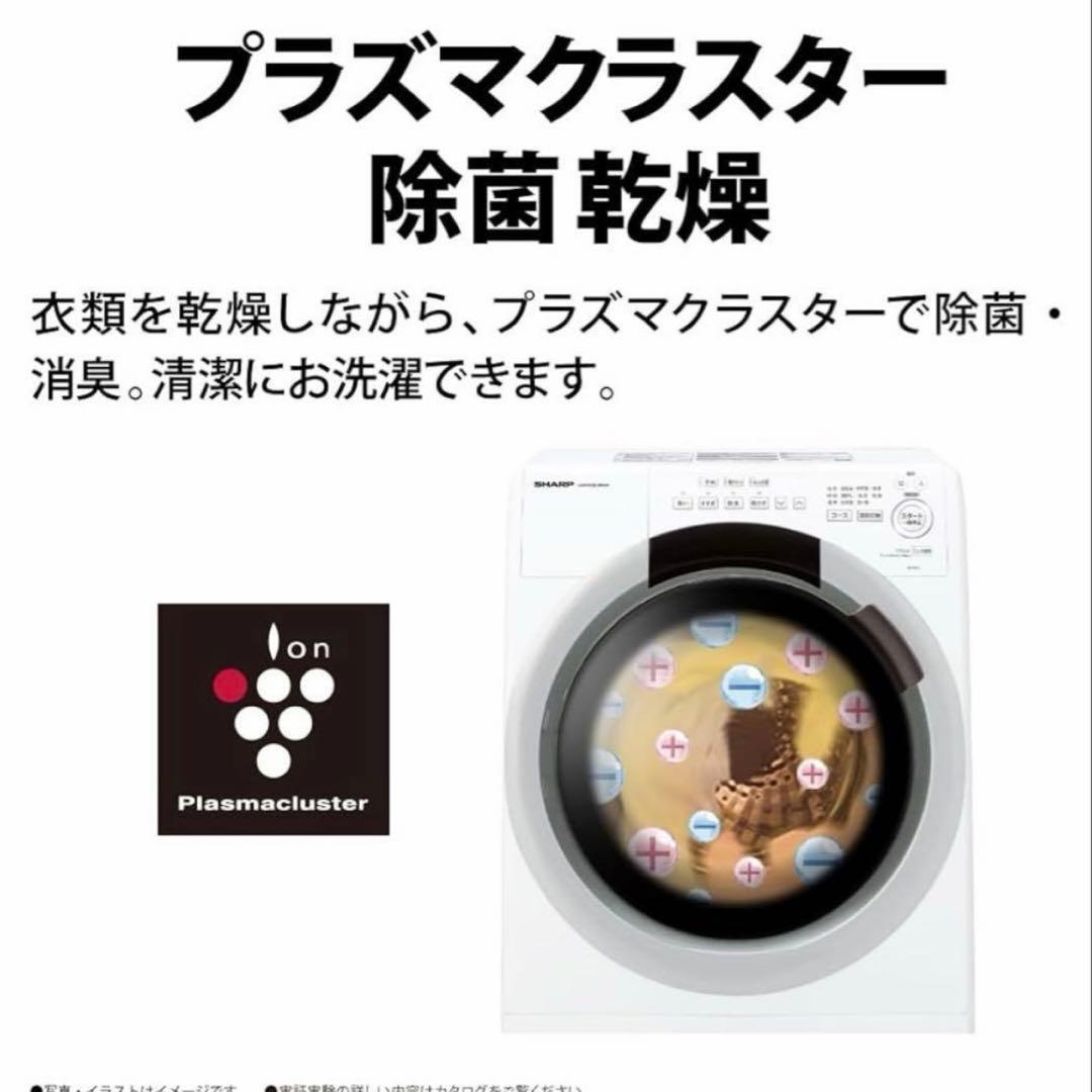 プラズマクラスター付ドラム式洗濯乾燥機 SHARP 2020年製 ES-S7D