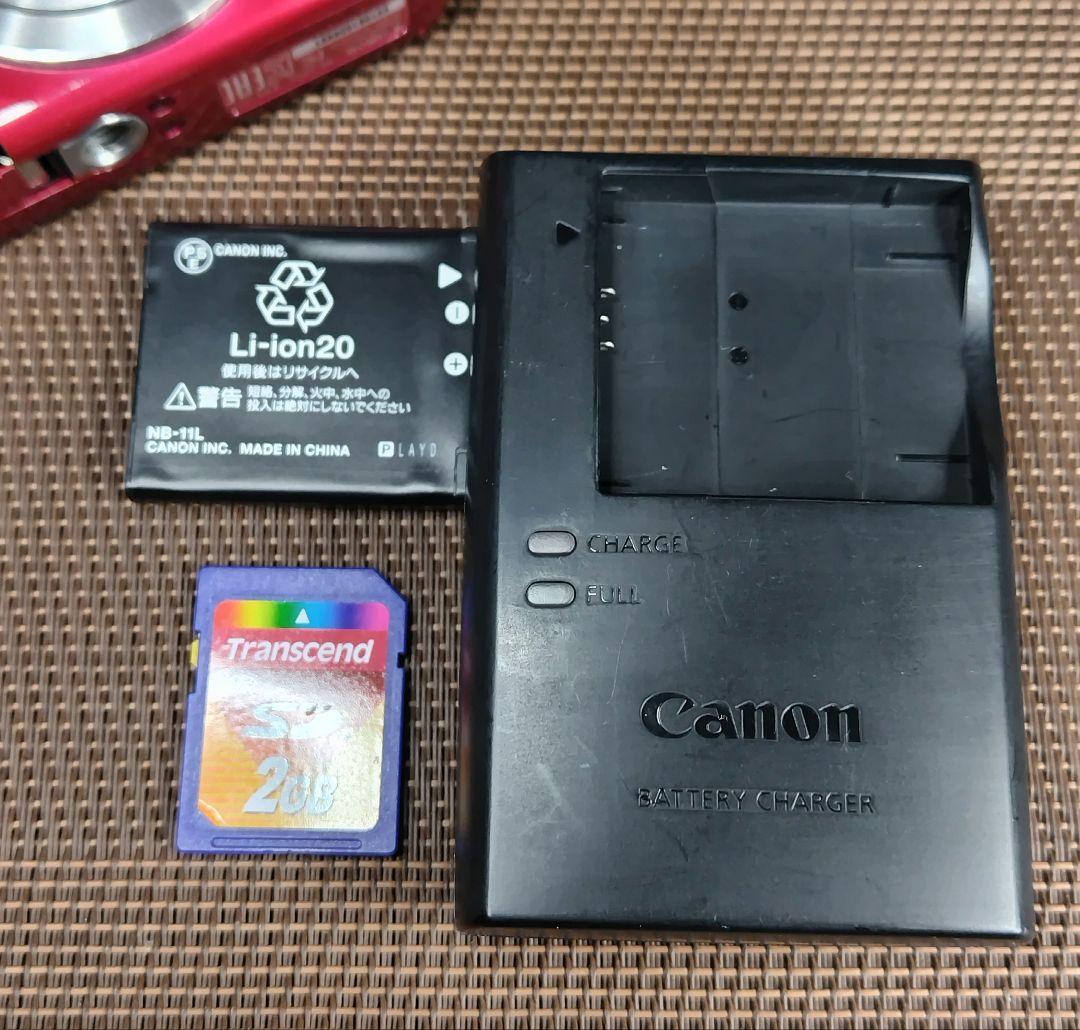 Canon IXY 180 コンパクトデジタルカメラ 赤