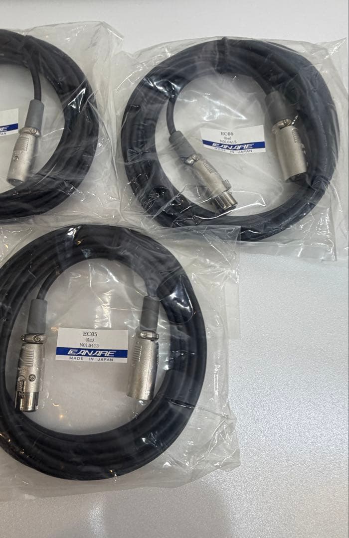 カナレ電気 CANARE EC05-B 5m オーディオ XLRケーブル 5本