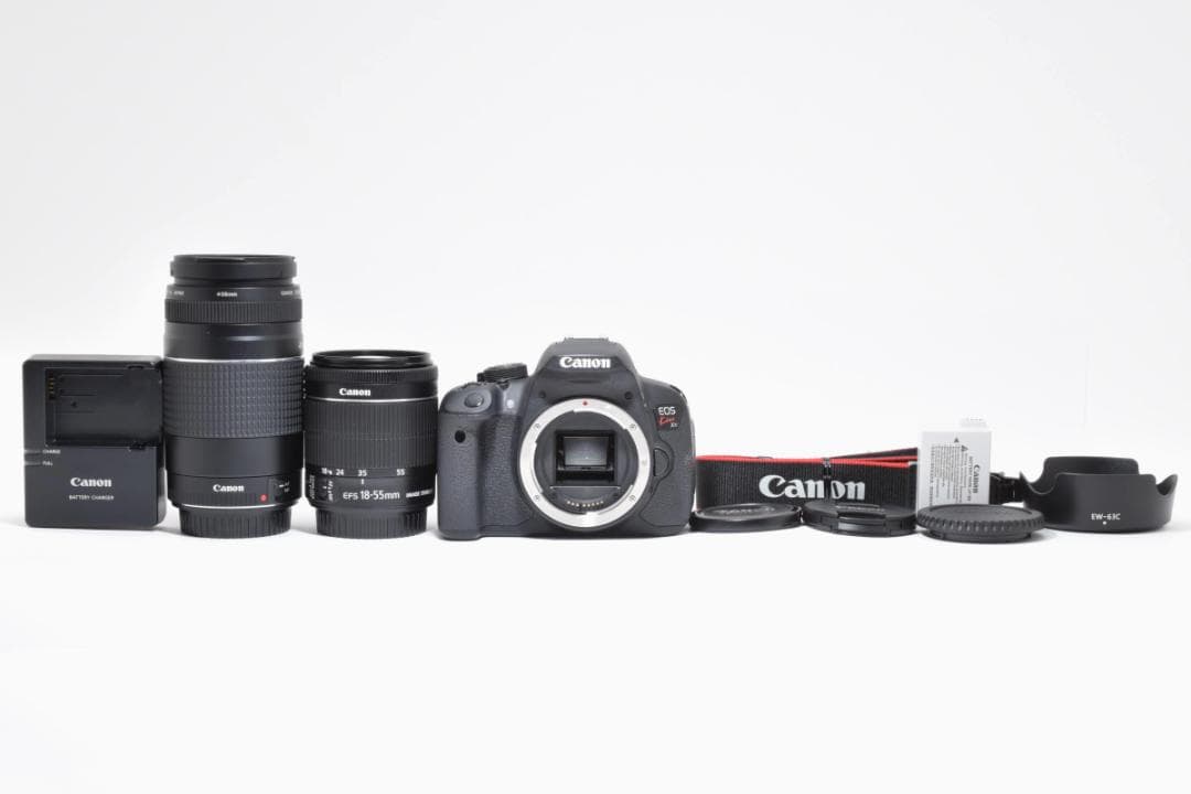 《 美品 》　キヤノン　Canon EOS Kiss X7i ダブルレンズセット