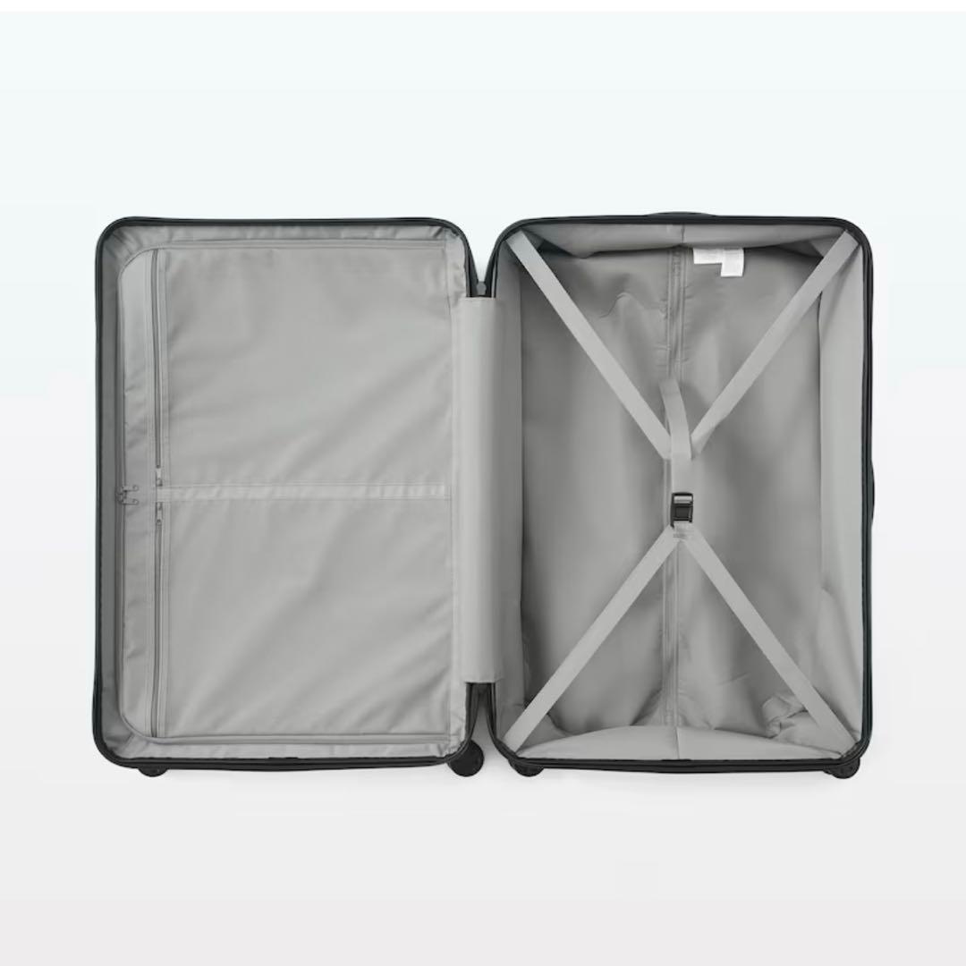 無印良品 TSAロック付きゴールド スーツケース 105L