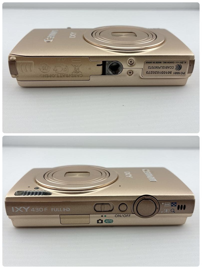 極美品　Canon IXY 430F ゴールド コンパクトデジタルカメラ
