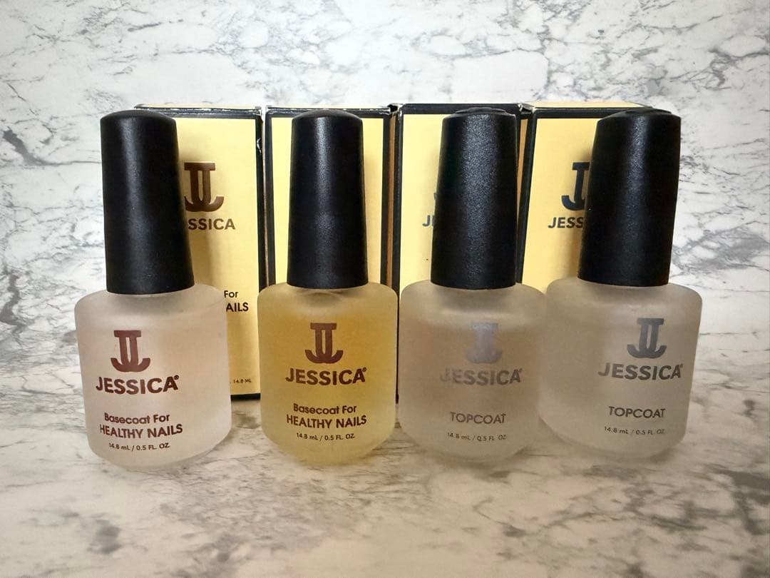 JESSICA ベース、トップ、赤ポリ等のセット ネイル検定