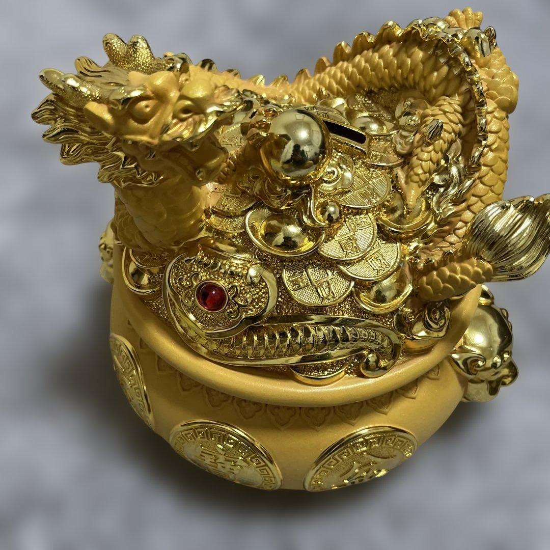 昇運金龍の貯金箱