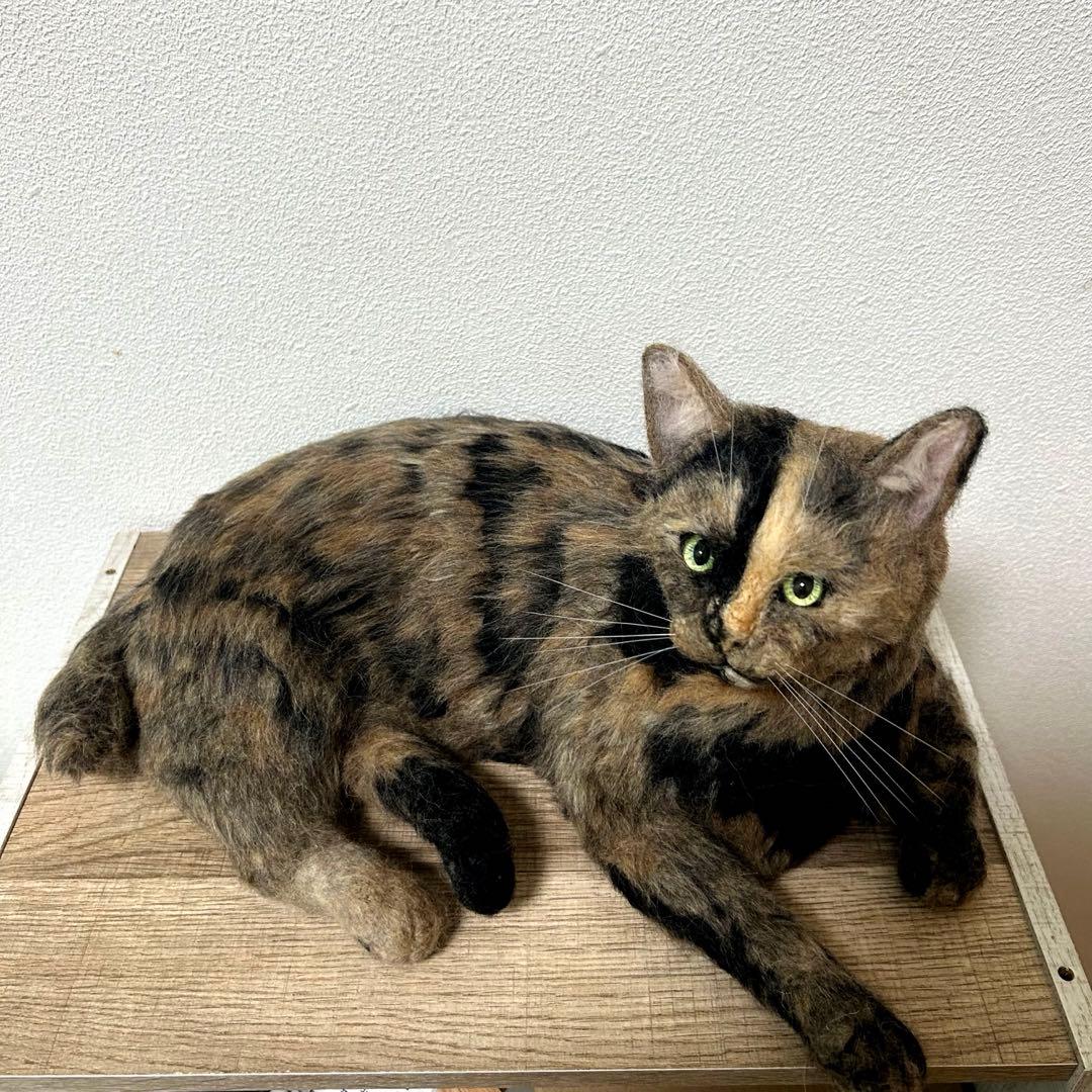 羊毛フェルト 猫