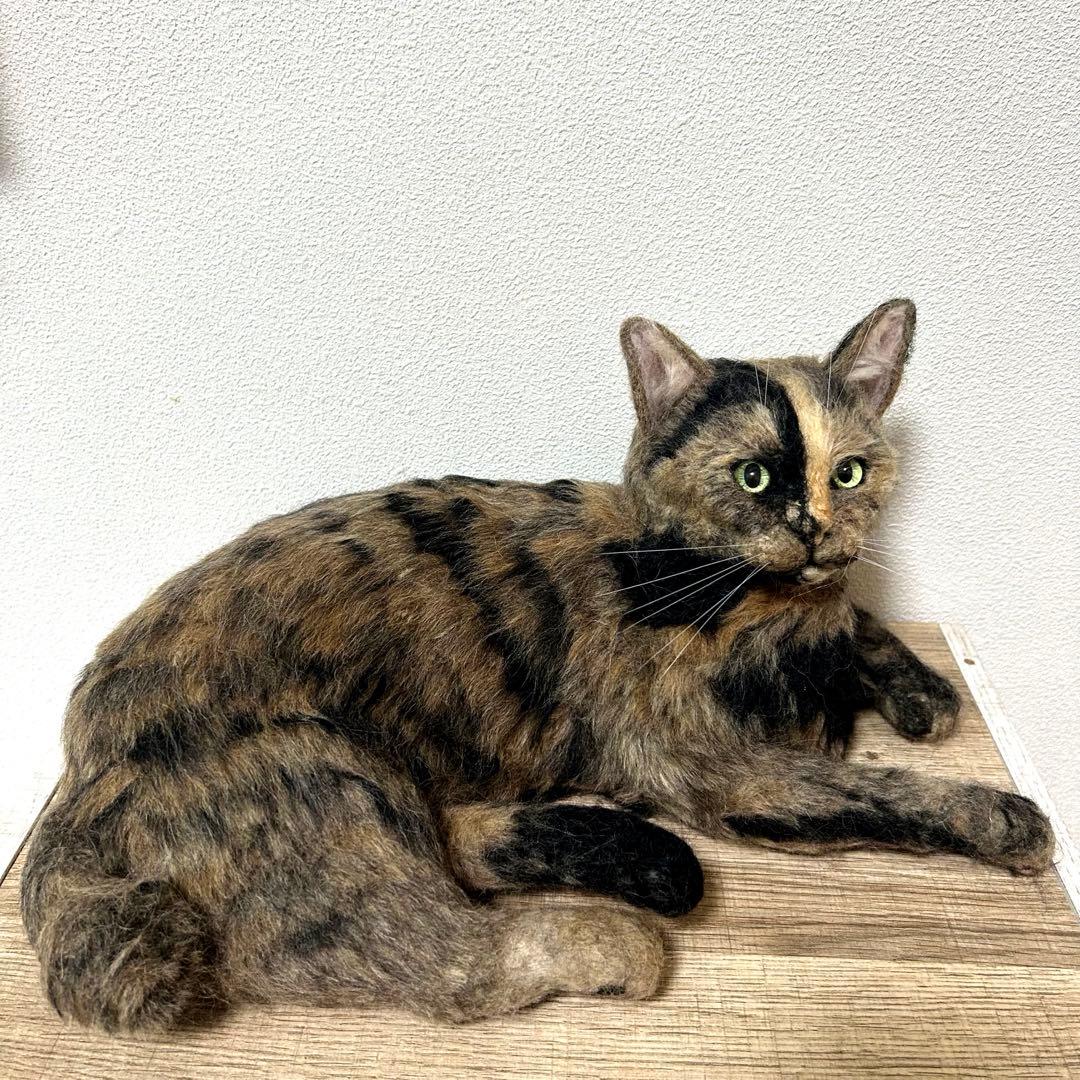 羊毛フェルト 猫