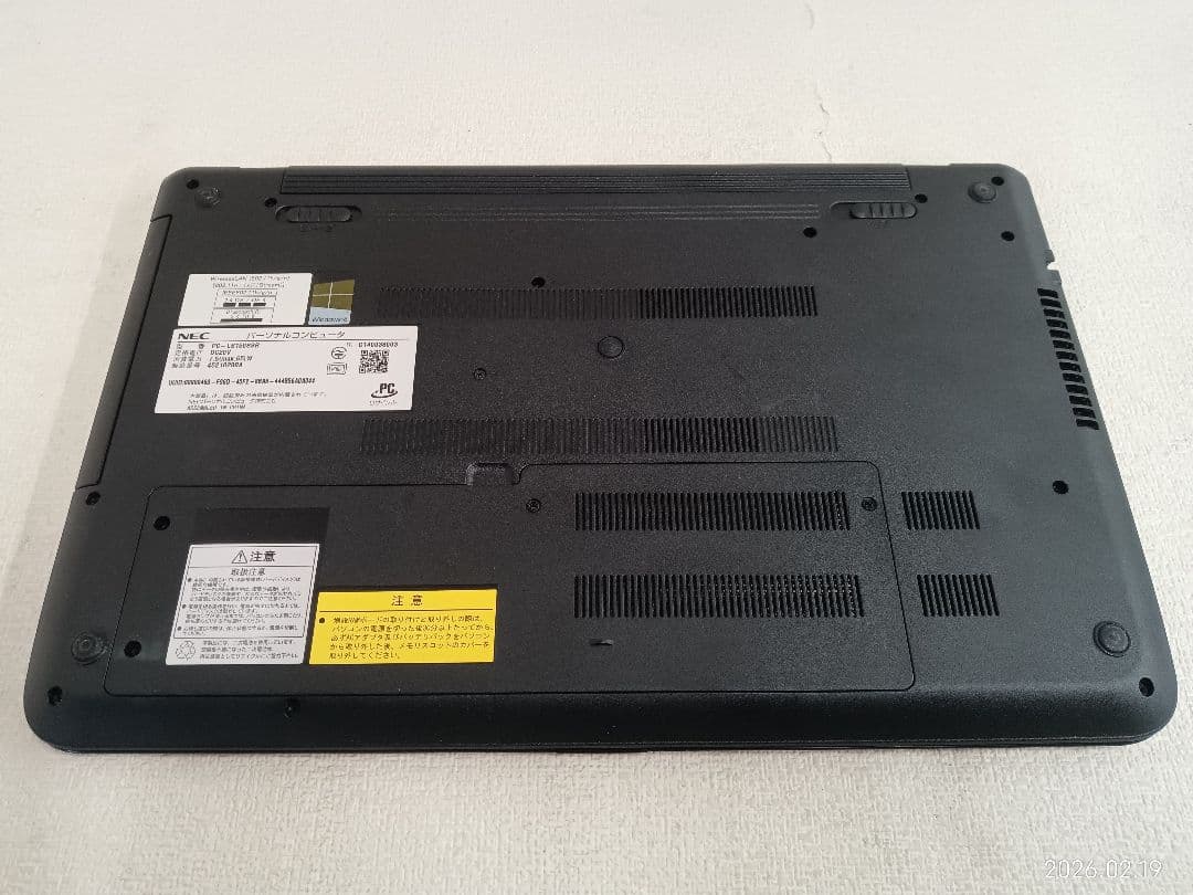 ≫ NEC PC-LS150SSR 8GB ストレージ無