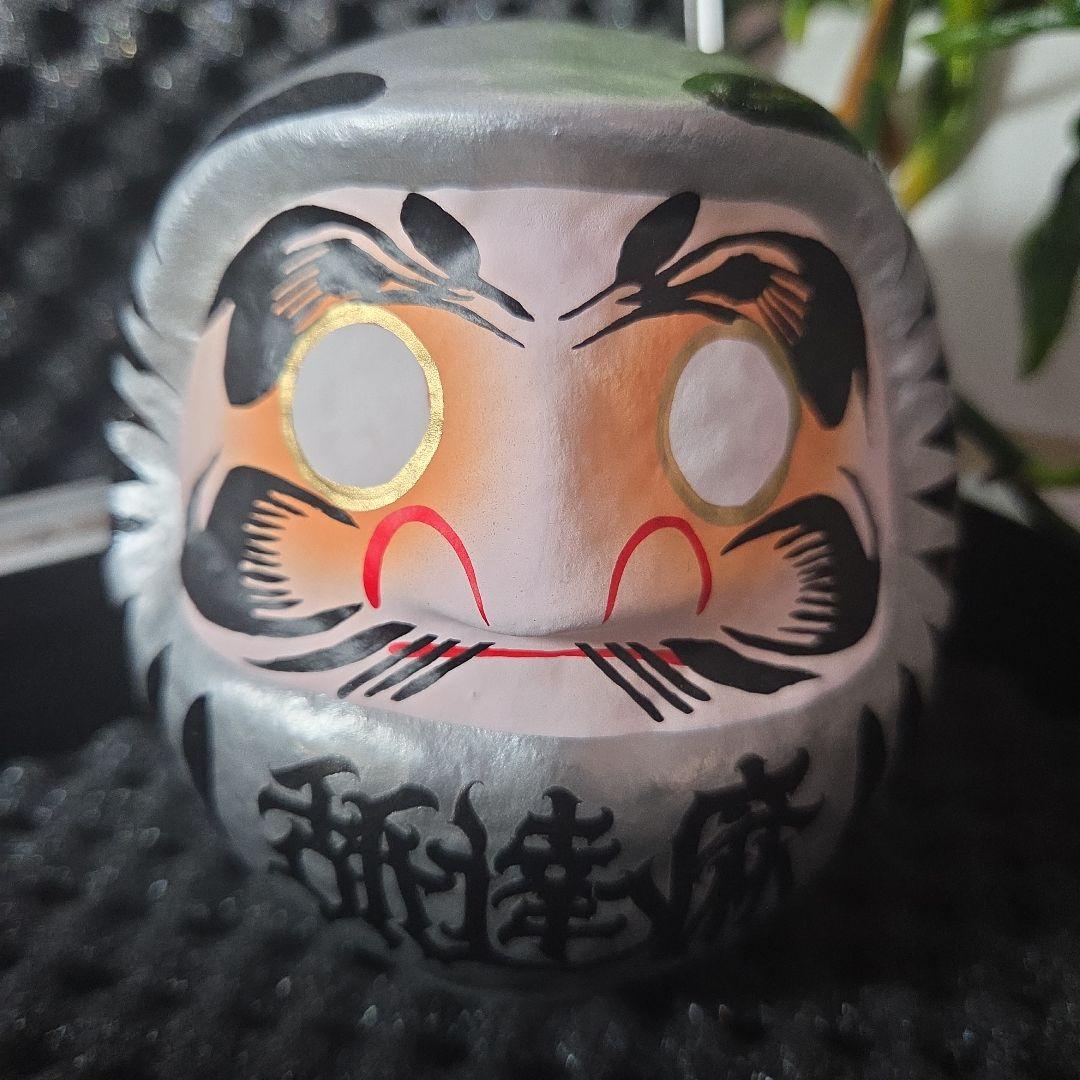 高崎だるま　舐達磨　シルバー　希少カラー