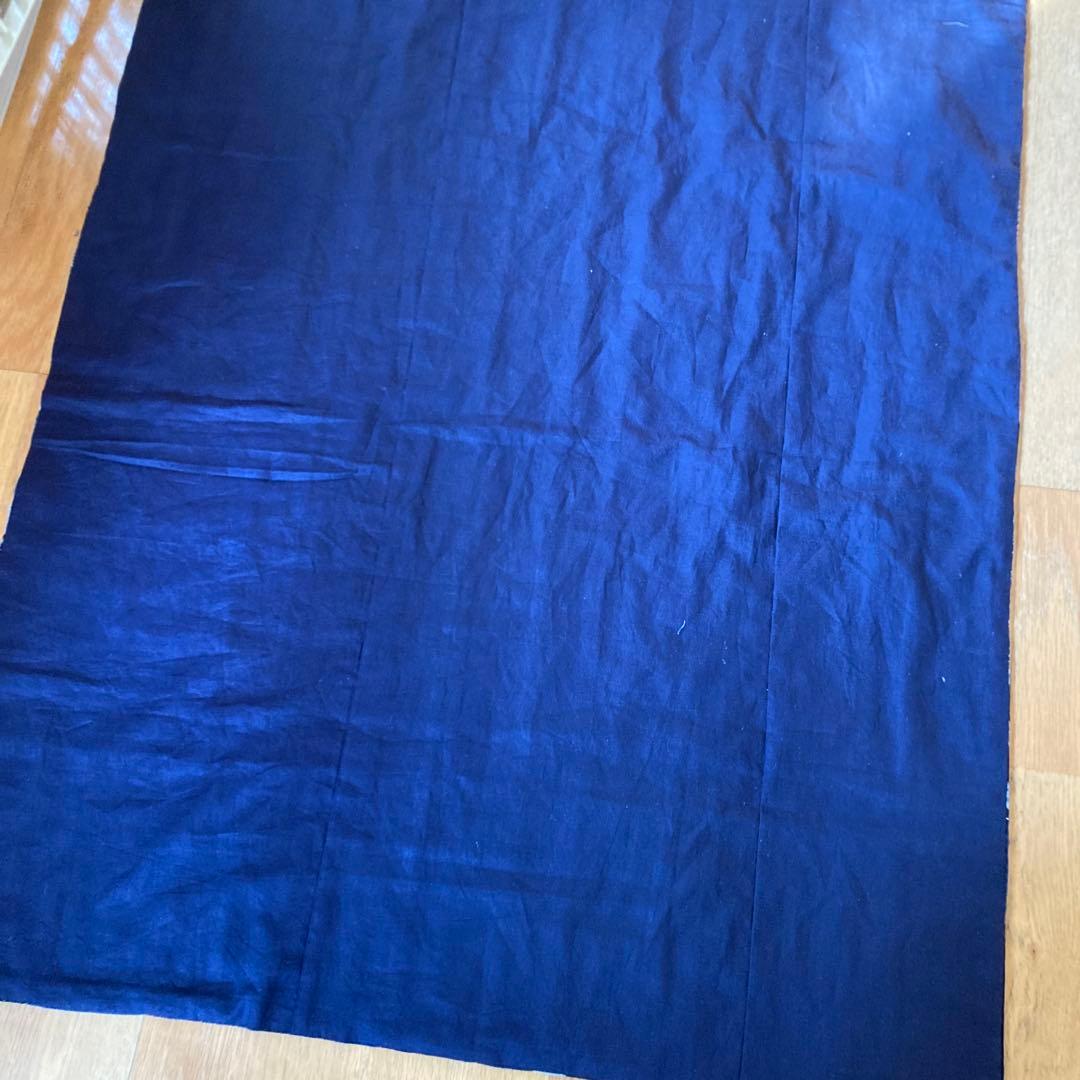 藍染古布　手作りマルチカバー