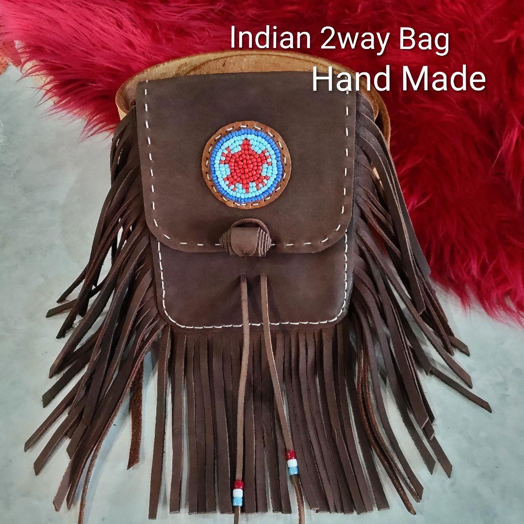 Indian 2way バッグ Hand Made 訳あり特価！