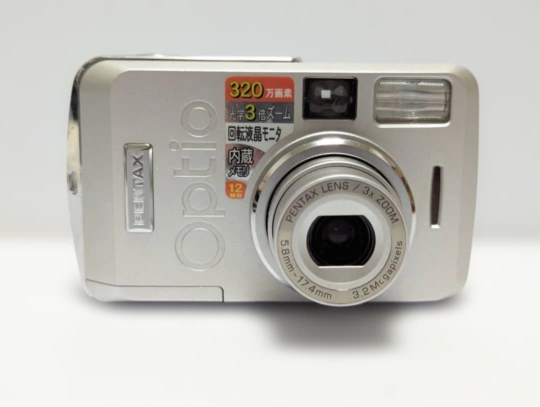 631 稼働品 optio 33LF PENTAX デジカメ レトロ シルバー
