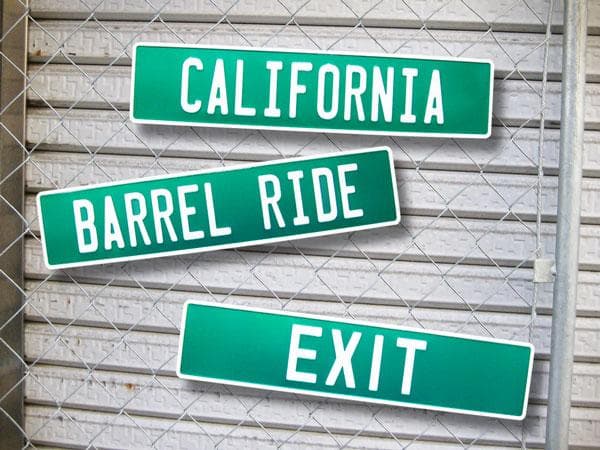 2点セットアメリカン ストリートサイン カリフォルニア ブリキ看板 メタルサイン