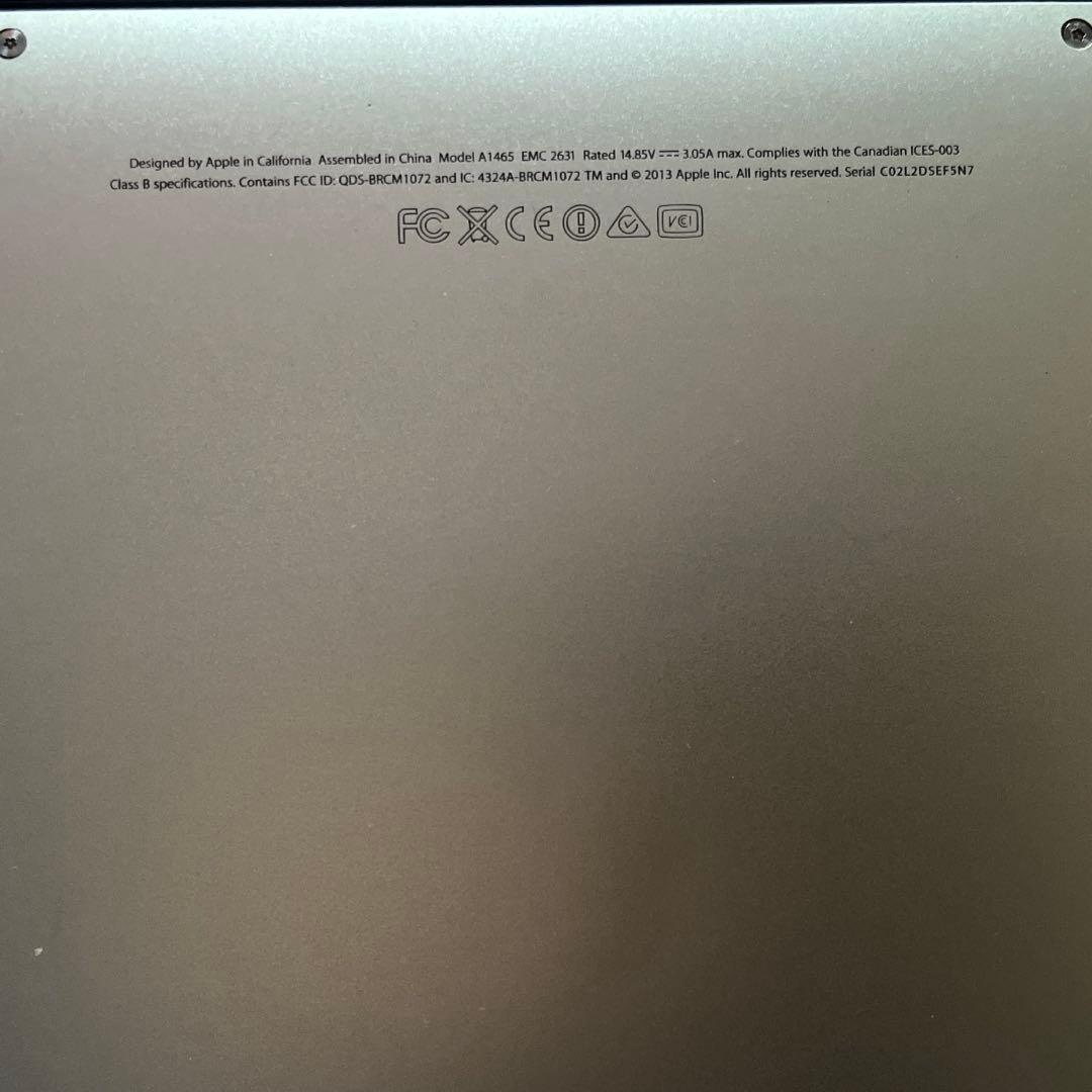 MacBook Air (Mid 2013) 11.6インチ
