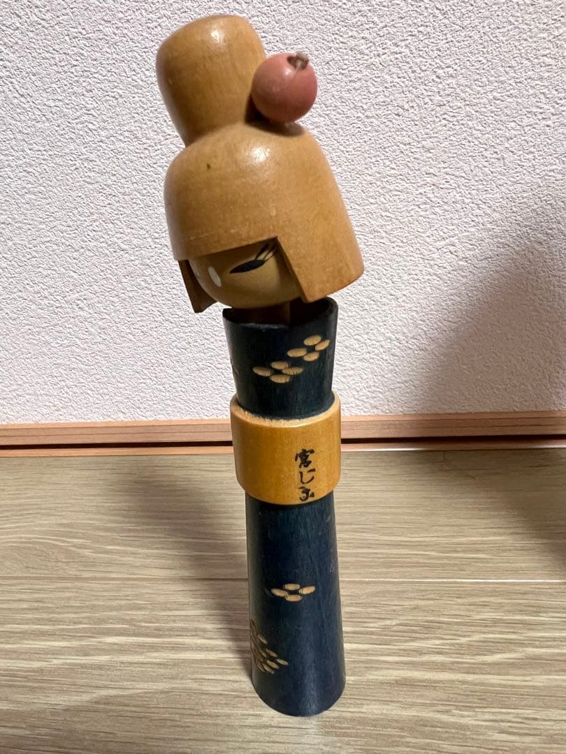木製こけし人形セット 大小2体　バラ売り可能