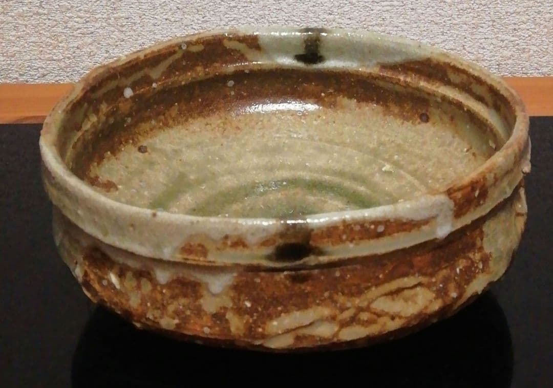 佐治光太郎　美濃　伊賀　茶碗　共箱　栞付　茶道具