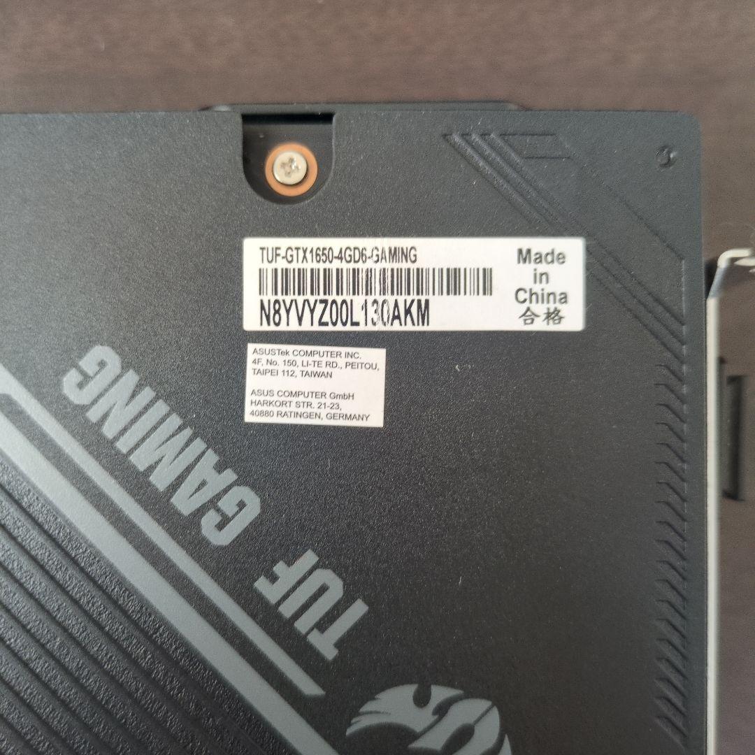 グラフィックボード・グラボ・ビデオカード TUF Gaming GeForce GTX 1650 GDDR6 4GB