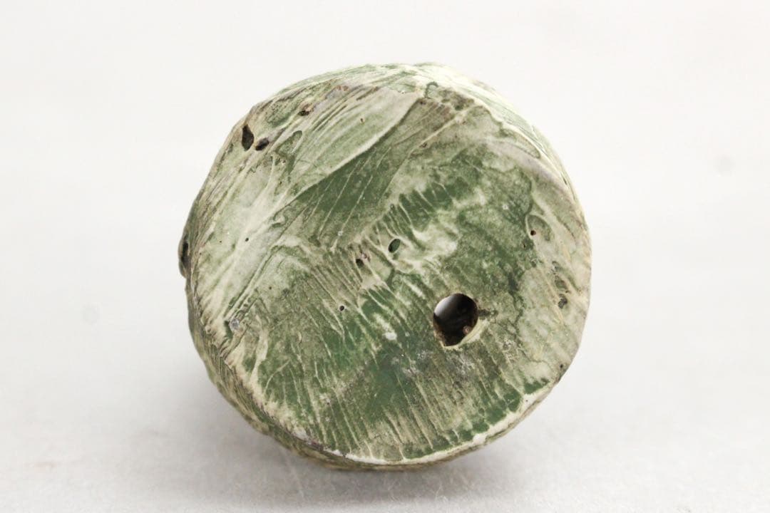 No5544 駒沢博司 造　刻彩注器　高さ14cm 共箱　陶磁器　酒器　送料無料
